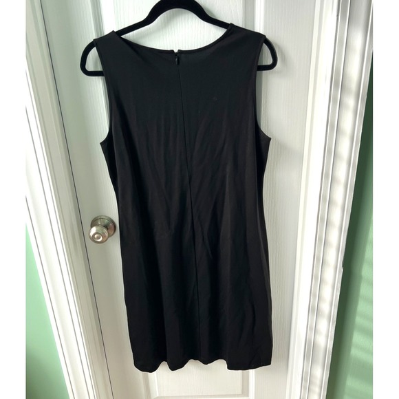 Brooks Brothers 346 Womens Dress Black Sleeveless Pockets Shift Casual Size L - Picture 3 of 5